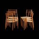 Set of 6 model 78 chairs in teak by Niels O. Møller, Denmark, 1960s.