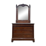 Commode de toilette en acajou époque Napoléon III