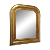Petit miroir ancien doré Louis Philippe