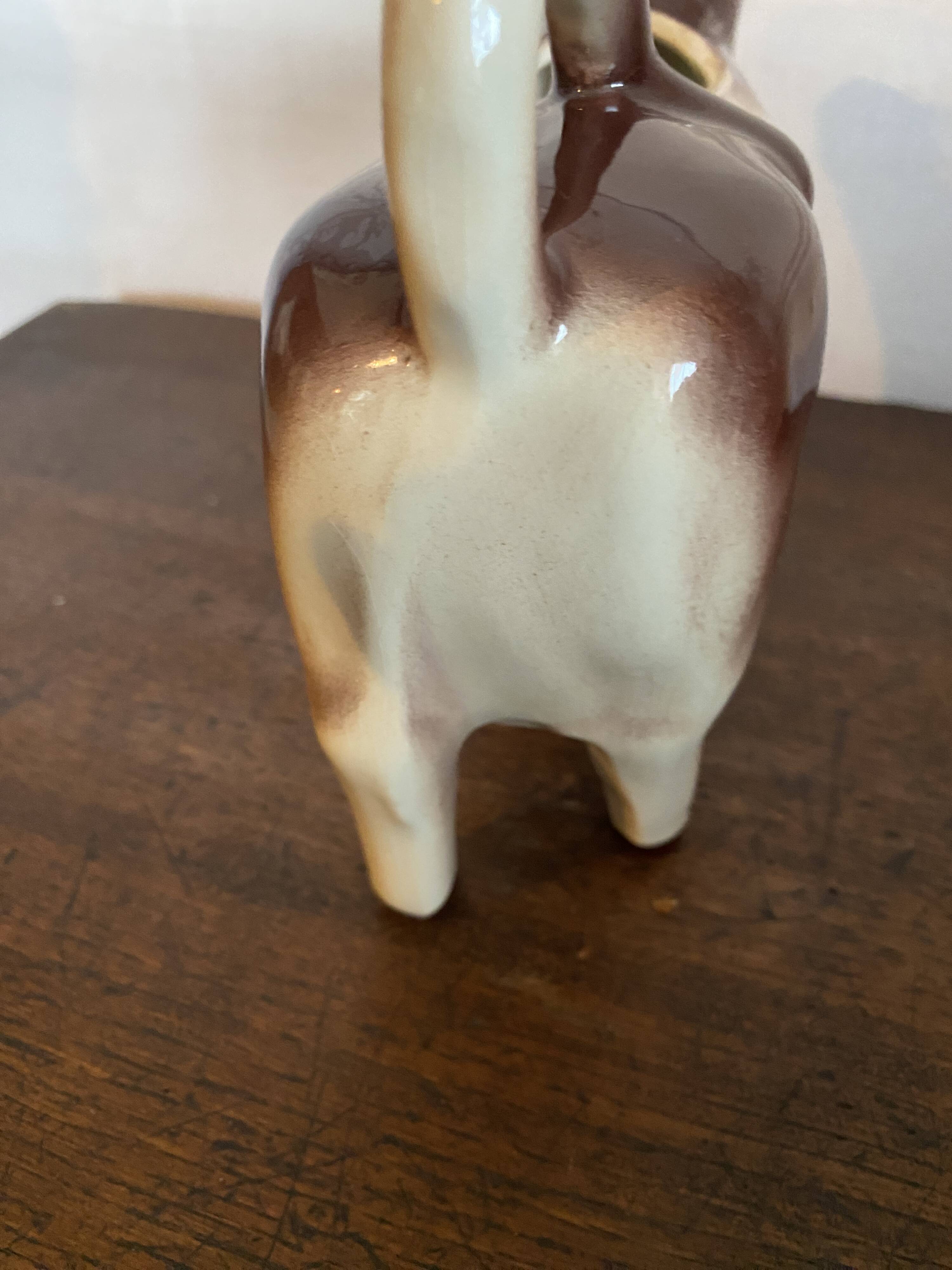 Milk jug - Cow motif - vintage ceramic