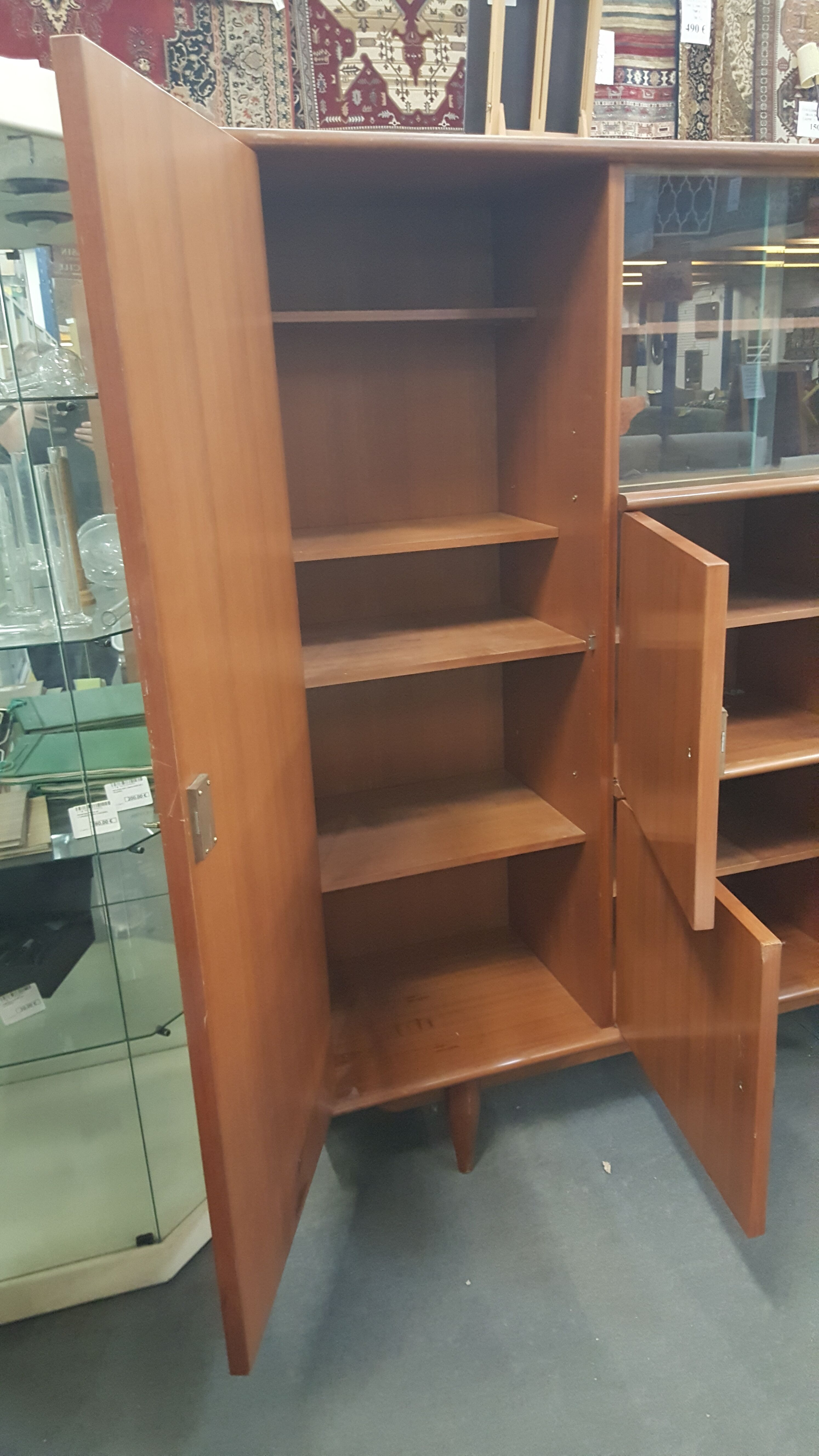 Libary by Gaston Poisson around 1950 teak