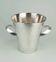 Silver-plated ice bucket with a refined design, designed by Kurt Mayer for