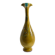 Chinoiserie Ochre Yellow Dragon Vase by Lambeth Doulton Faience, England 1880s