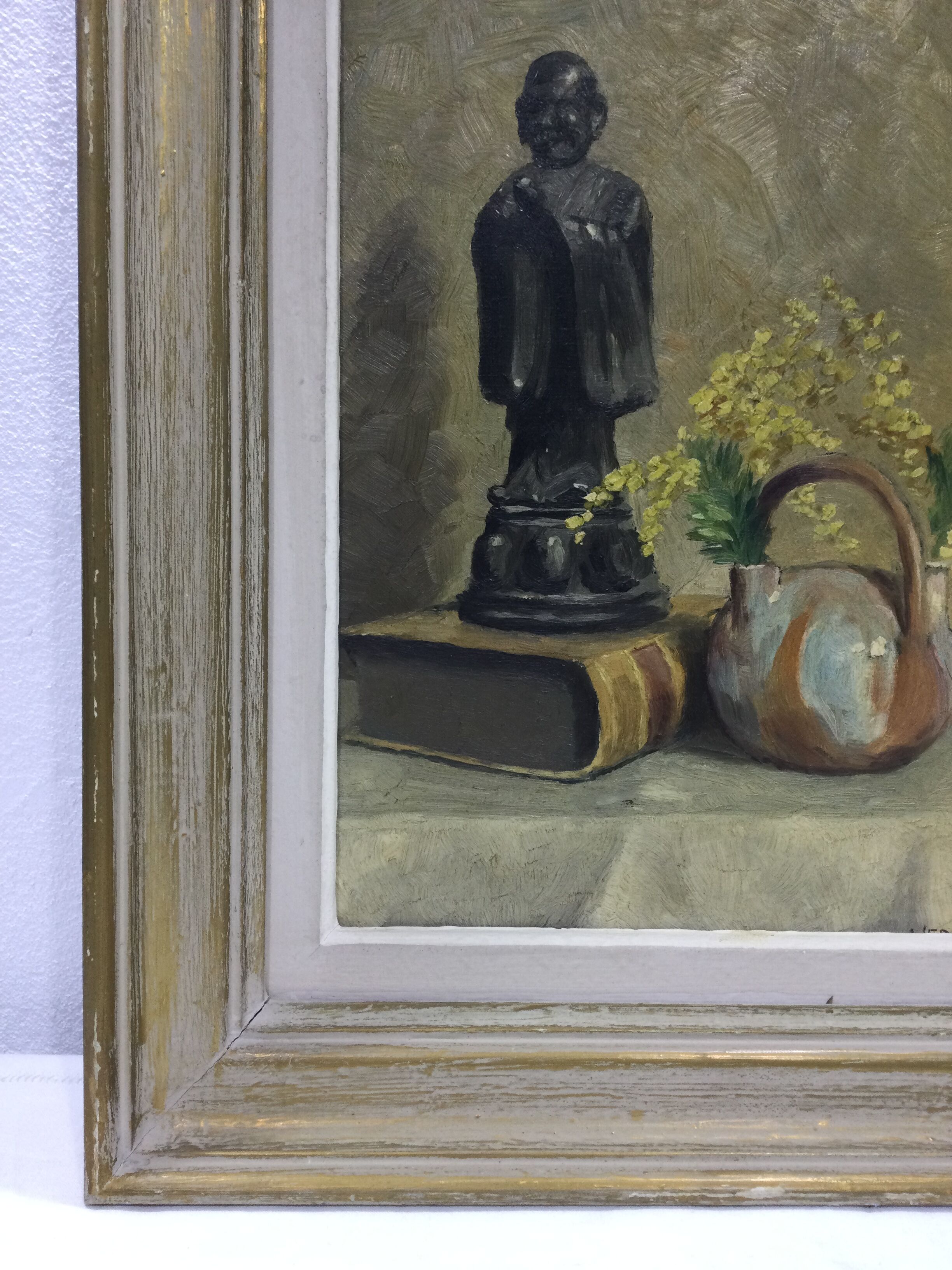 Huile sur toile nature morte