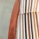 Set of 4 Art Deco design dining chairs with luxurious fabric upholstery