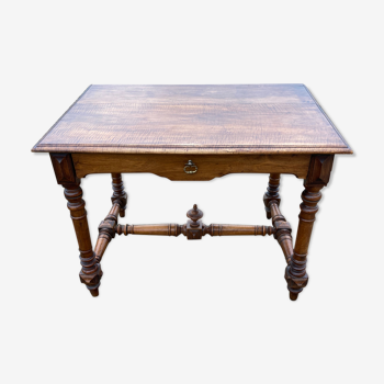 Henry II style writing table in walnut