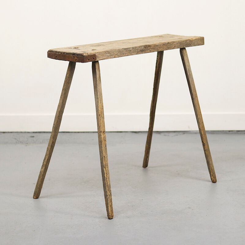 Ancient primitive work table Wabi Sabi