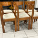 Set of 6 elm chairs from Regain vintage 1980.