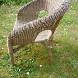 Child chair basket in rattan