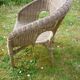 Fauteuil enfant corbeille en rotin