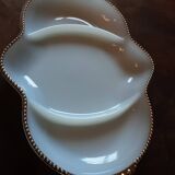 Oven Fire King ware opaline compartment dish