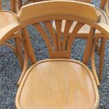 Set of 8 bistro chairs from the 50s/60