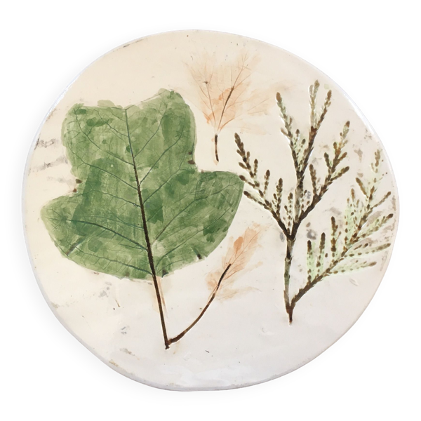 Dessous de plat décor feuilles