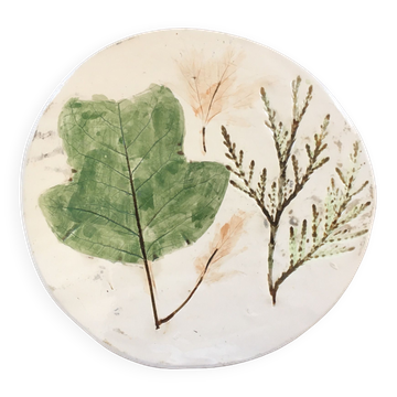 Leaf decor trivet