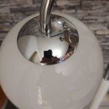 Floor lamp with tulip base and cascading globe 1980
