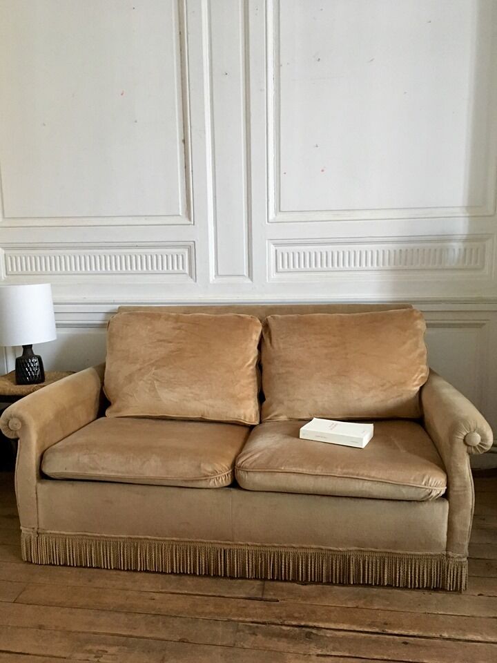 Vintage sofa years 50.60 velvet RAS