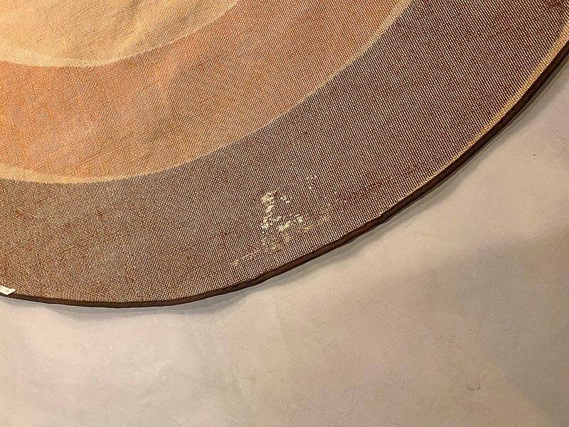 Vintage Bauhaus round rug