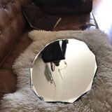Antique dodecagon art deco beveled mirror