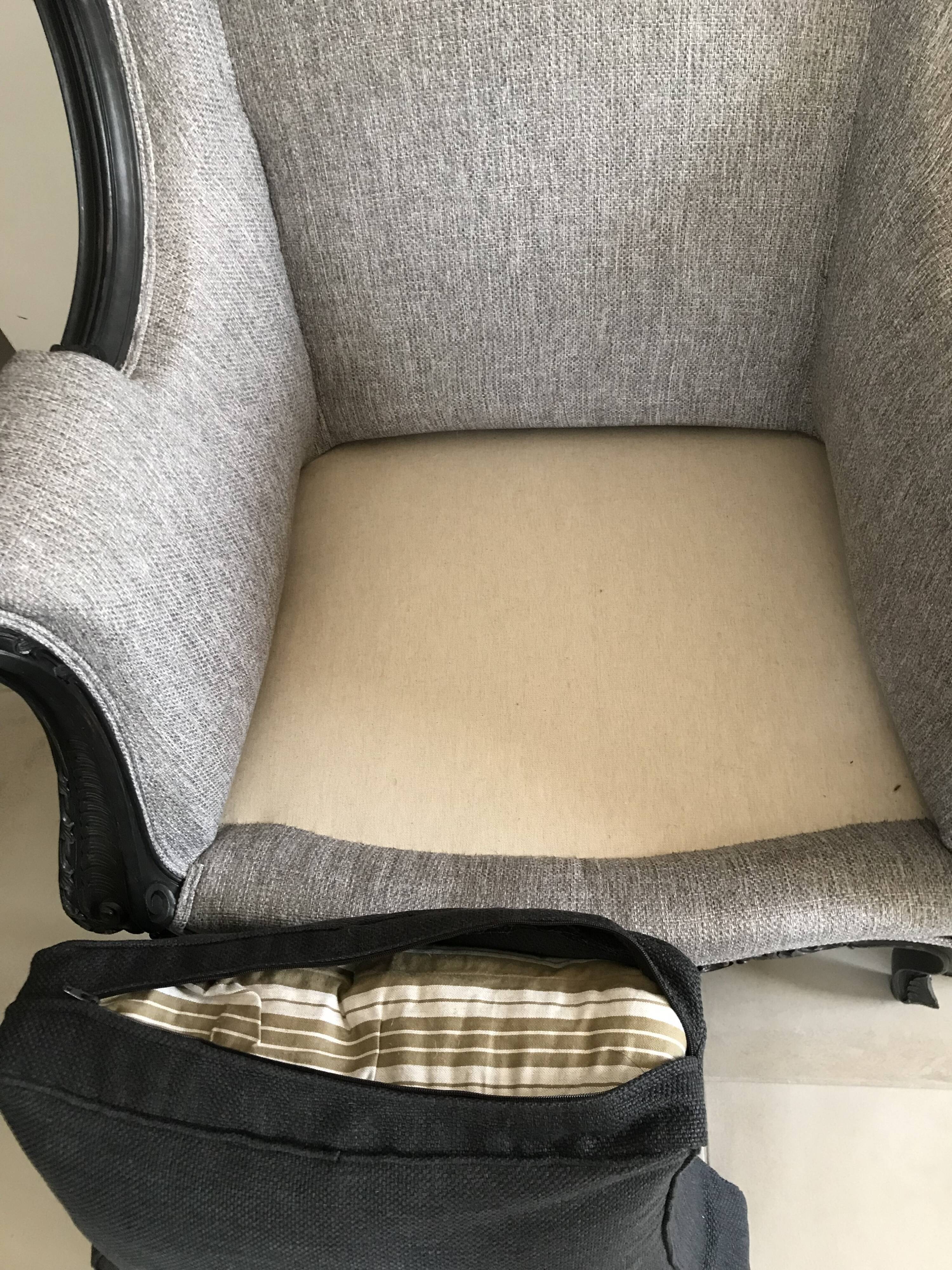 2 shepherdess armchairs with old ears nineteenth fully restored