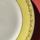 Set of 6 flat plates Luneville, Libourne model, vintage French