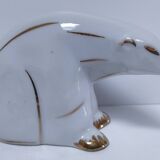 Art Deco polar bear Limoges porcelain