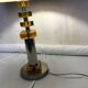 Chrome lamp and Plexiglas vintage amber design Raak