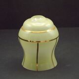 French vintage yellow Art Deco replacement shade with gold detailing 0081.