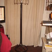 Rattan floor lamp