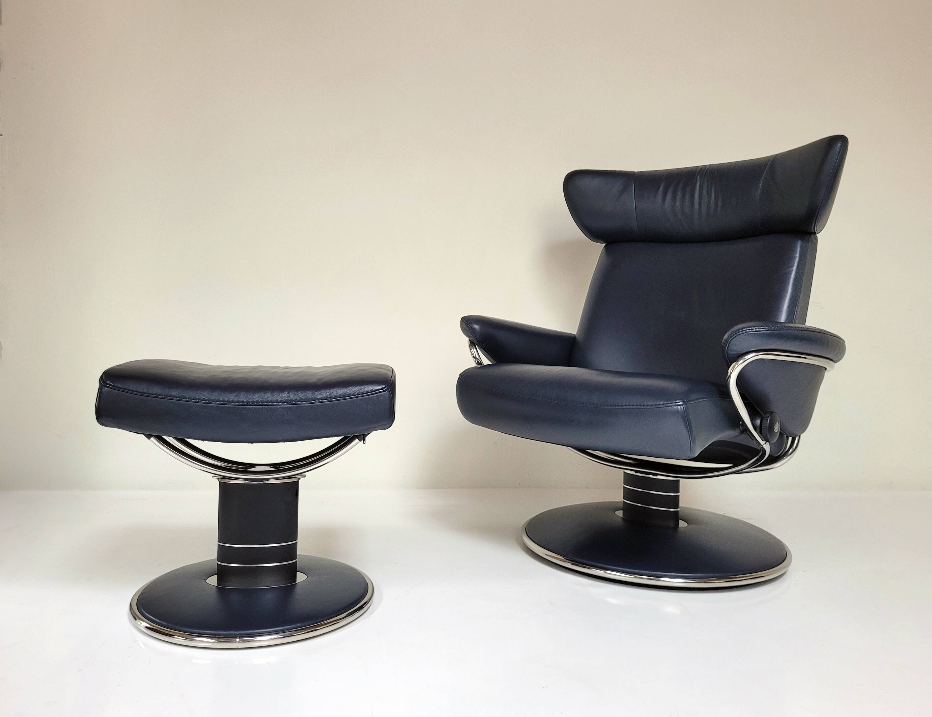 Stressless Jazz relax armchair Large with ottoman