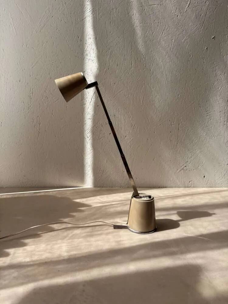 Vintage Hala Lampette beige 1970s lamp