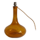Pied de lampe en verre soufflé bullé, Années 60/70