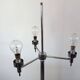 Space age floor lamp with 3 lights from the 70s by DLG Scolari.