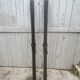 Old wooden skis