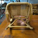 Child's rocking chair in rattan