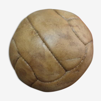 Ballon de football en cuir vintage