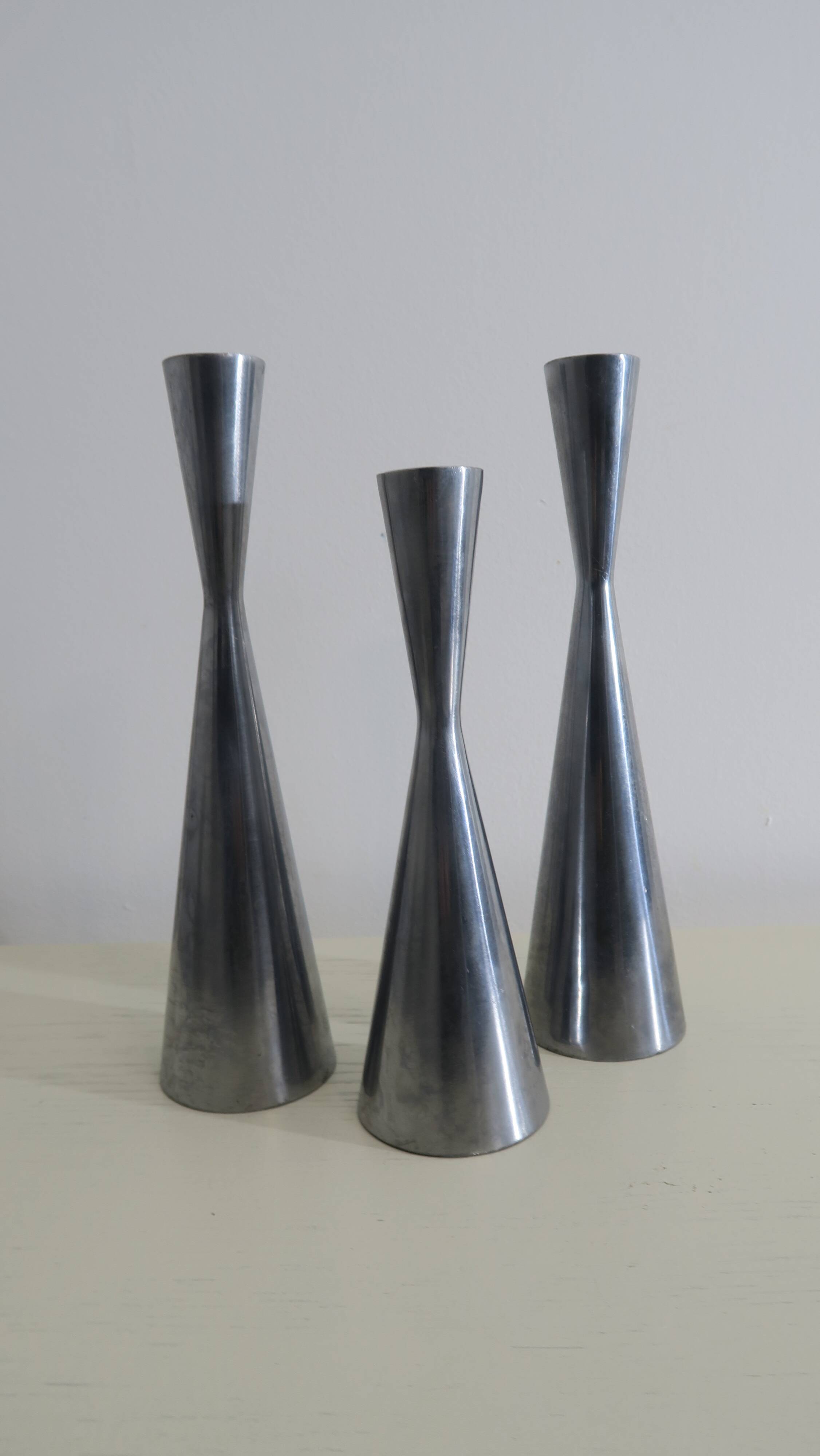 set of 3 Ikea Diabolo candle holders