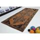 Vintage Turkish Oushak Handmade Wool Cotton Brown Runner Rug 128296
