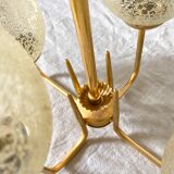 Vintage chandelier design amber globes