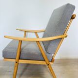 Fauteuil vintage de Jaroslav Šmidek pour Ton, années 1970