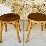 Pair of Vintage Baumann Stools, Model 92, Circa 50s/60s