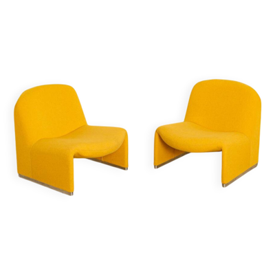Paire de fauteuils lounge ''Alky'' par Giancarlo Piretti pour Anonima Castelli 80's