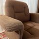 1970s swivel chair in tweed and chrome – 7 available
