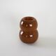 Caramel glass vase, Danish design, 1960s, made in Denmark
