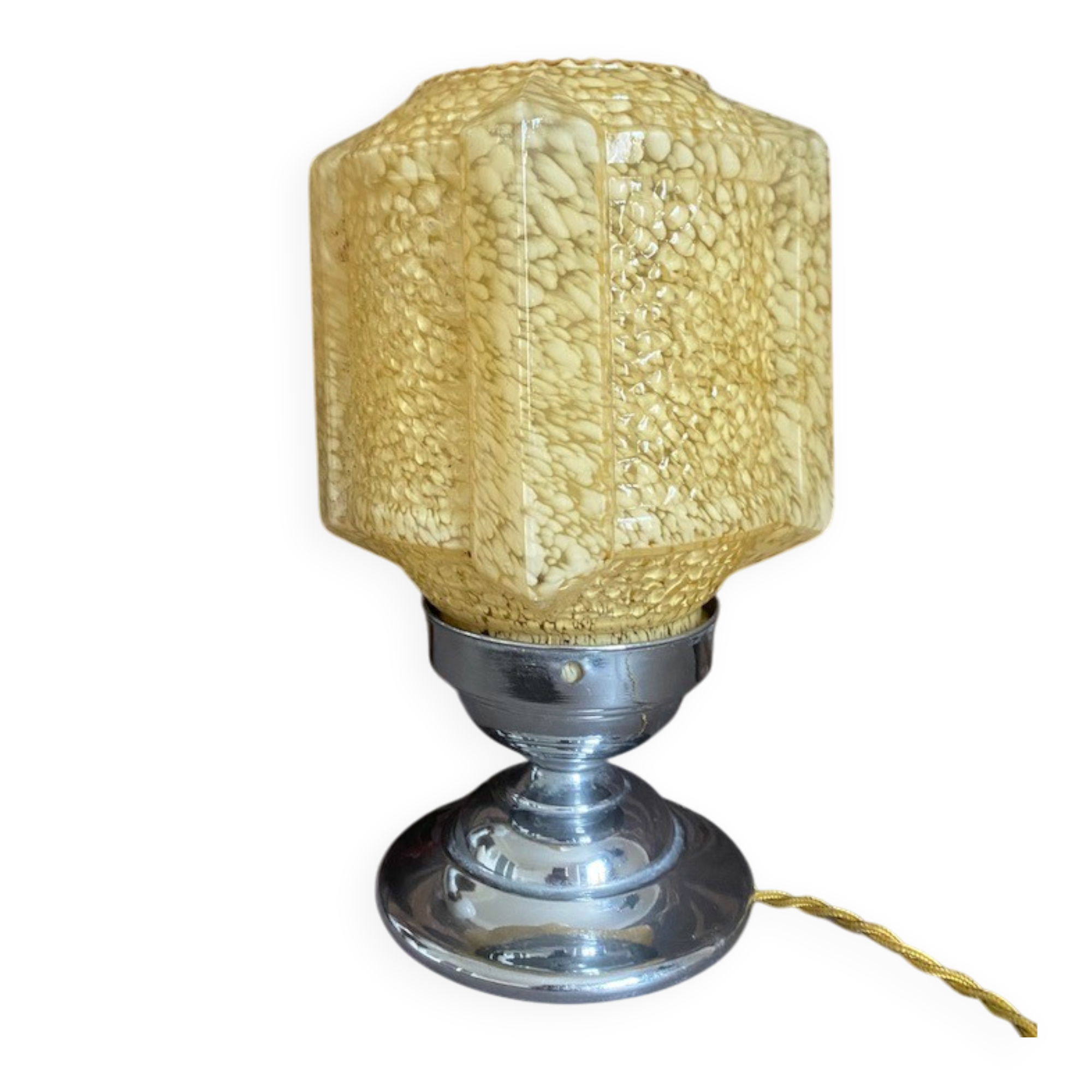 1950s glass lamp