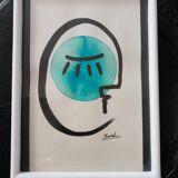 Series of small figurative watercolors