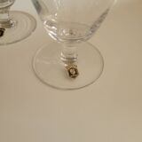 6 crystal water glasses