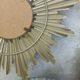 Gold metal sun mirror