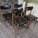 Set of 4 Scandinavian chairs, 1970s