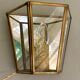 Brass wall lamp, mirror 50s