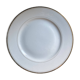 LCS Porcelaine Limoges pedestal dish in white porcelain with gold edging